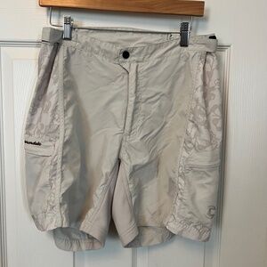 Cannondale Women's Beige Light Weight Pocket Cycling Shorts Size M